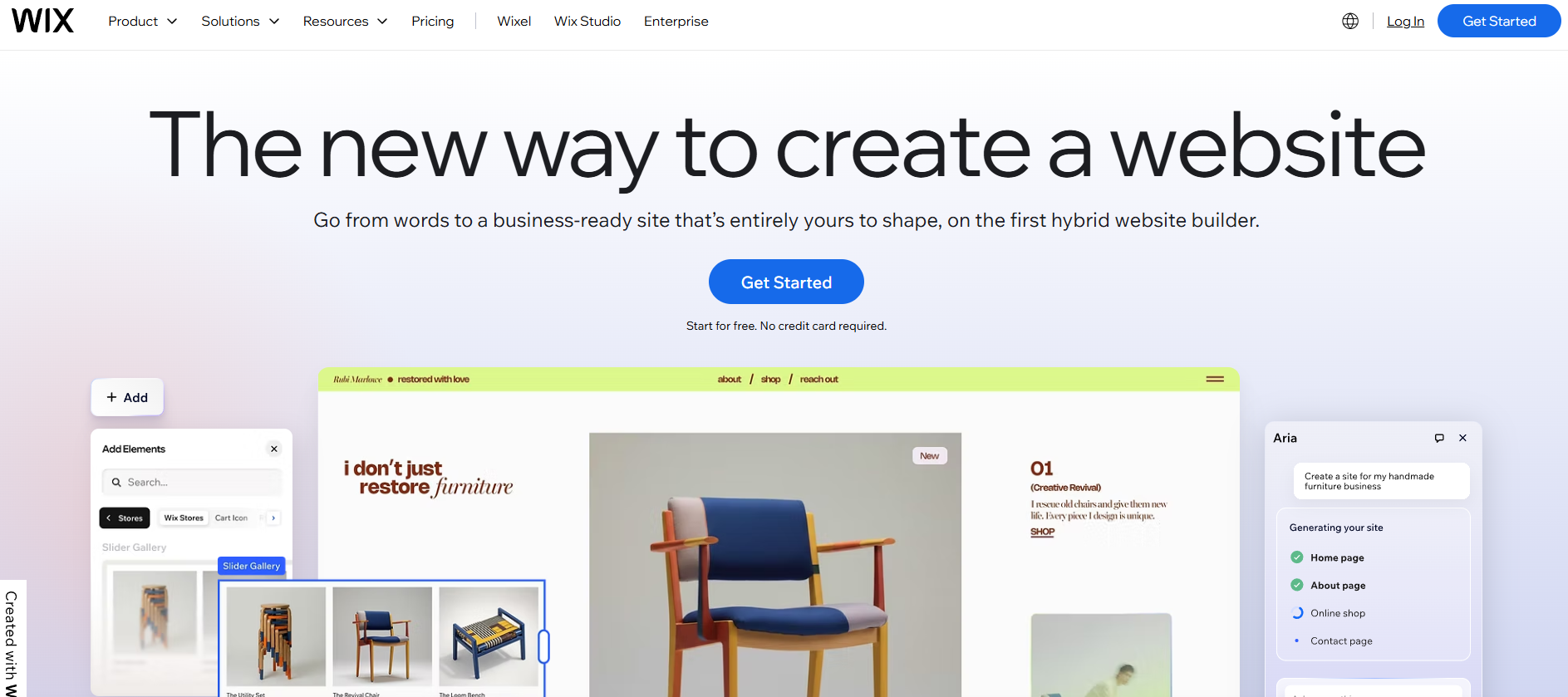 Wix product reference